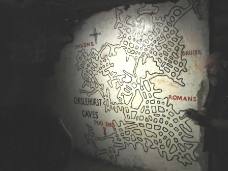 Map of Chislehurst Caves